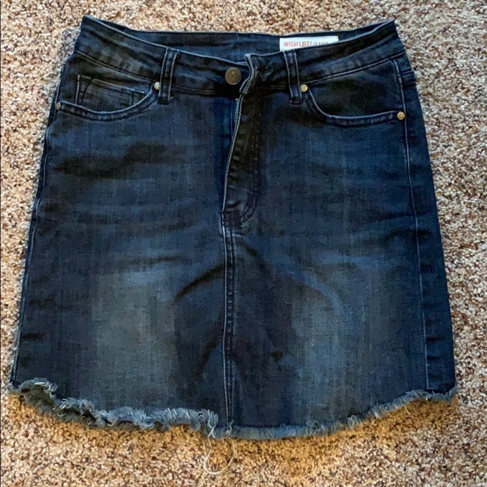 Wish List/Jeans blue jean skirt